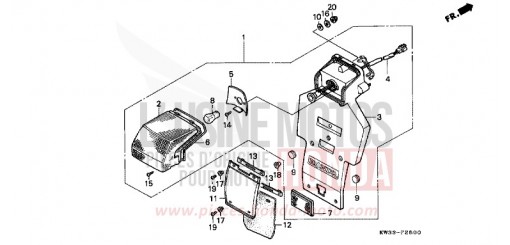 FEU ARRIERE NX250J de 1988